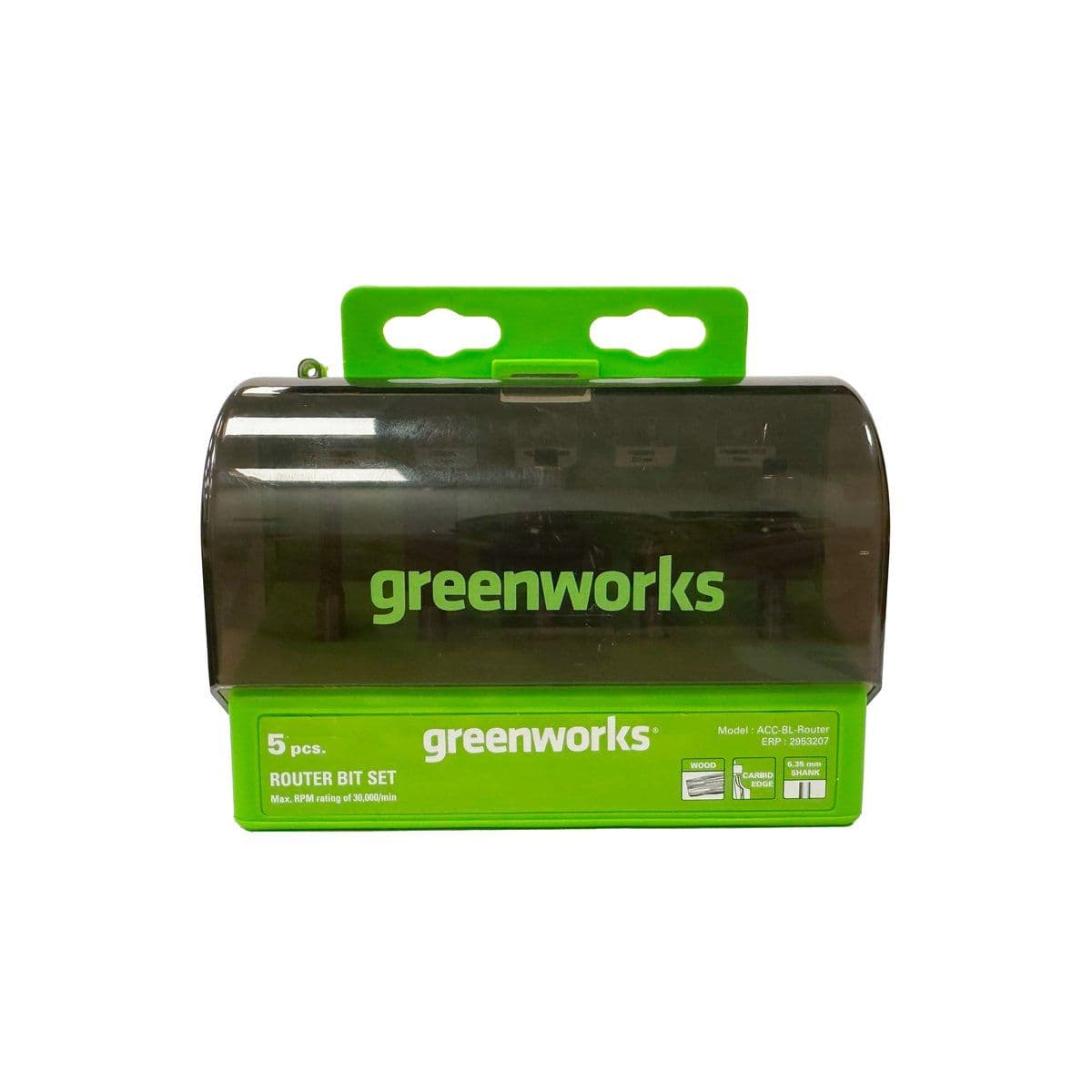 Набор фрез 5 шт для фрезера Greenworks G24RO 24V - изображение 4