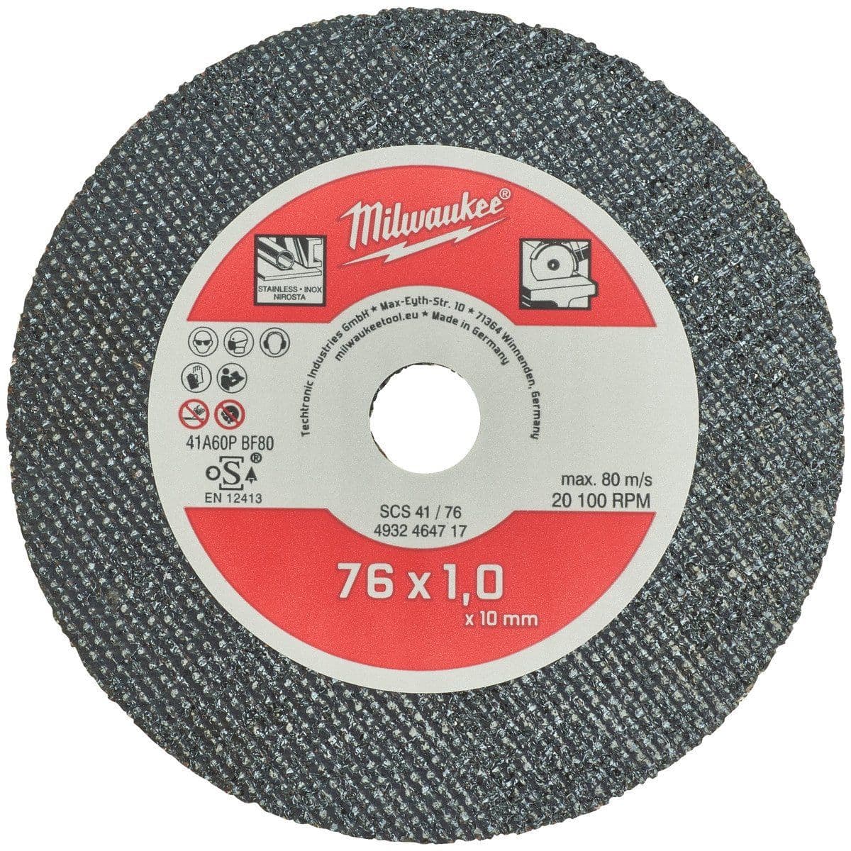 Диск SCS 41/76 x 1 x 10 мм - 5 шт - изображение 1