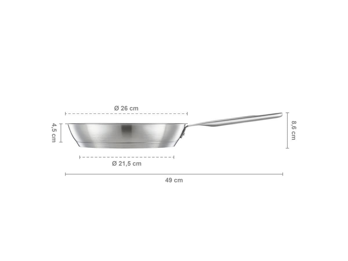 Сковорода 26 см All Steel Fiskars - изображение 4