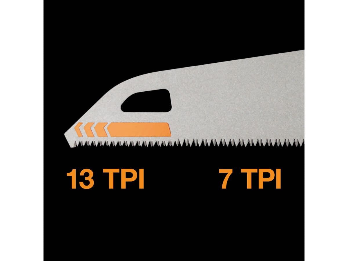 Ножовка по дереву PowerTooth 550мм 7 зубьев на дюйм FISKARS - изображение 5