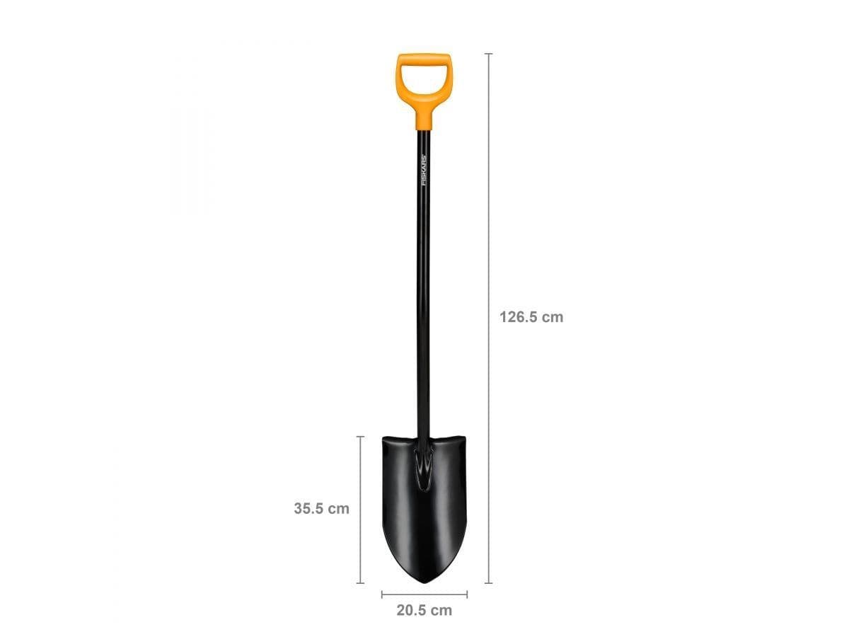 Лопата штыковая с удлиненным лезвием и удлин ручкой FISKARS - изображение 3