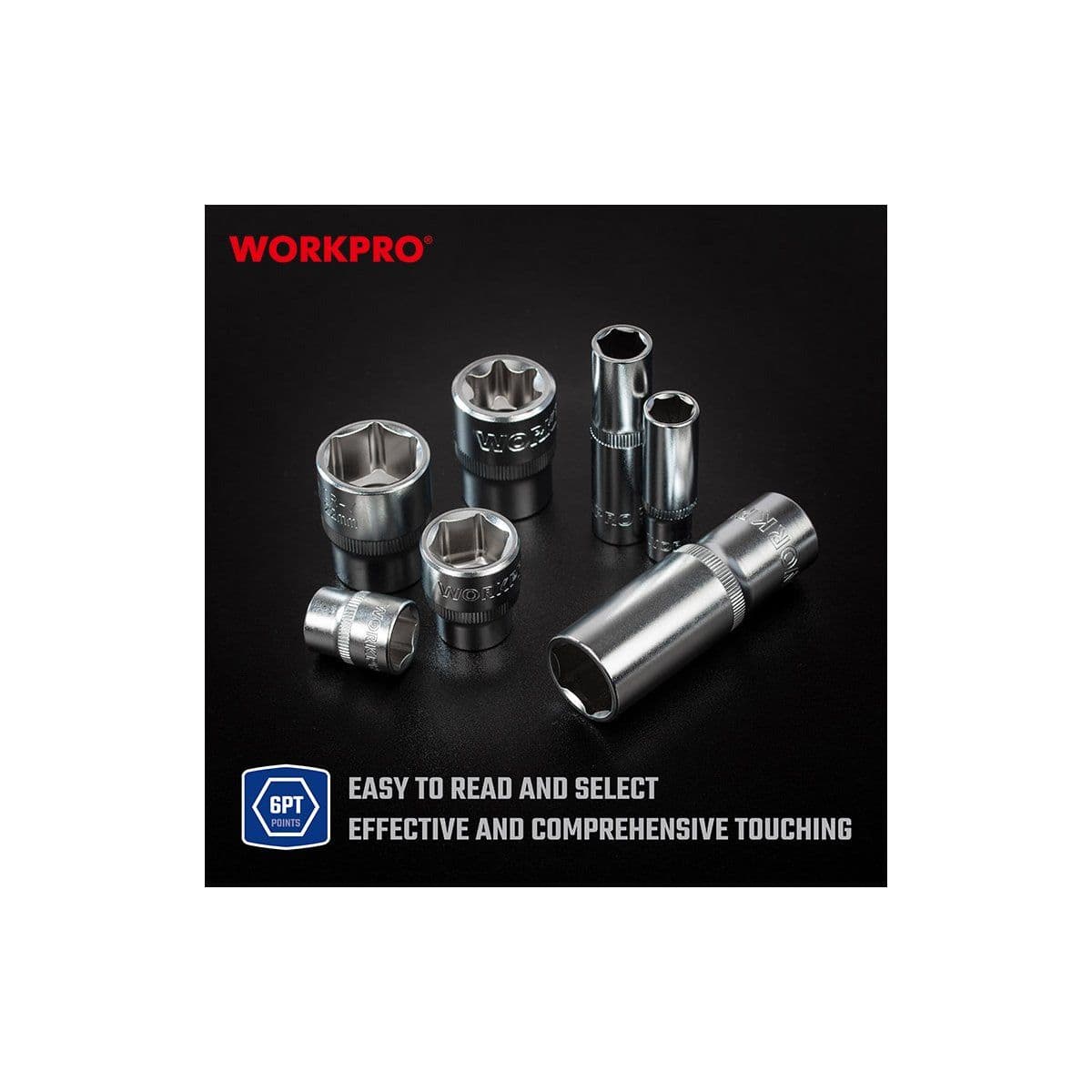 Набор головок 1/4", 3/8",1/2" и инструмента 172пр в кейсе - изображение 6