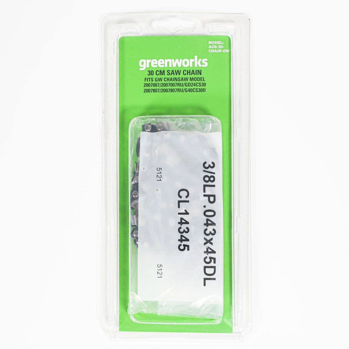 Цепь для пил 24v/40v, 30 см GREENWORKS - изображение 4