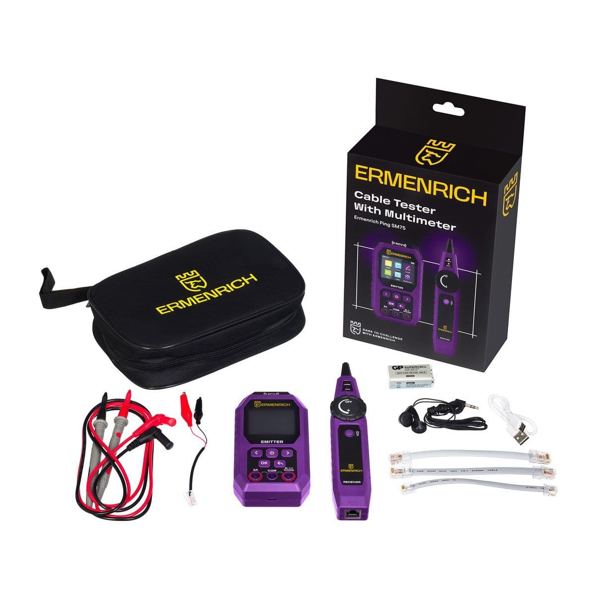 Кабельный тестер с мультиметром Ermenrich Ping SM75 - изображение 2
