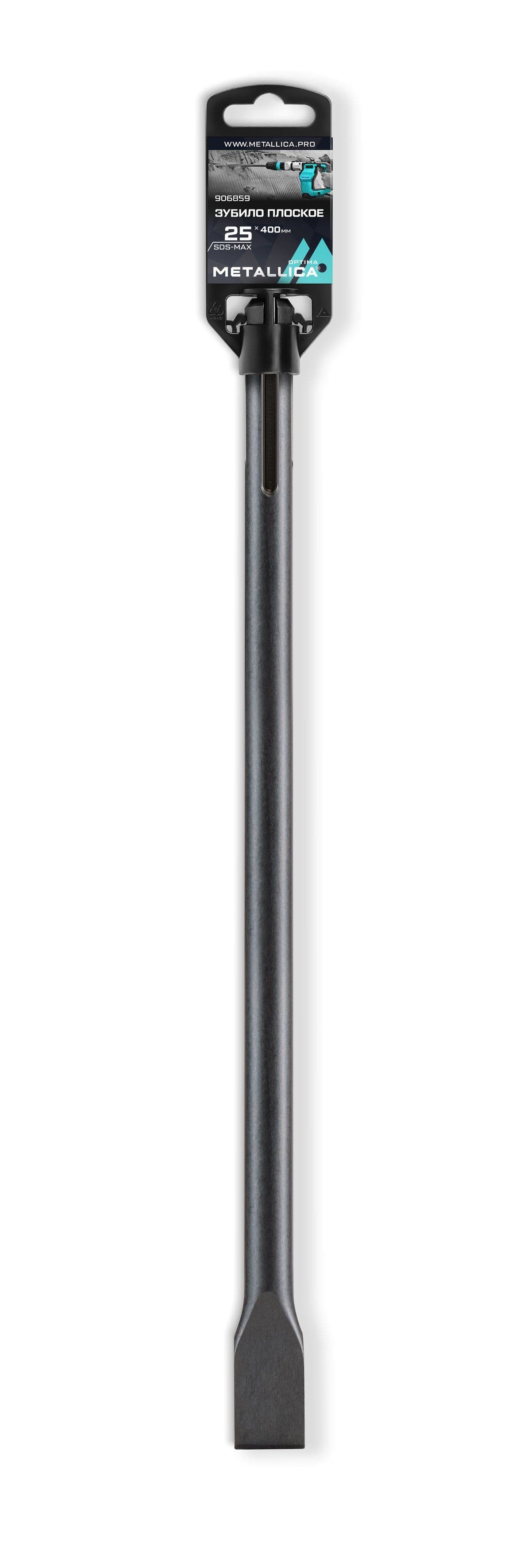 Зубило плоское SDS-max METALLICA Optima 25х400/260 мм, по бетону - изображение 1