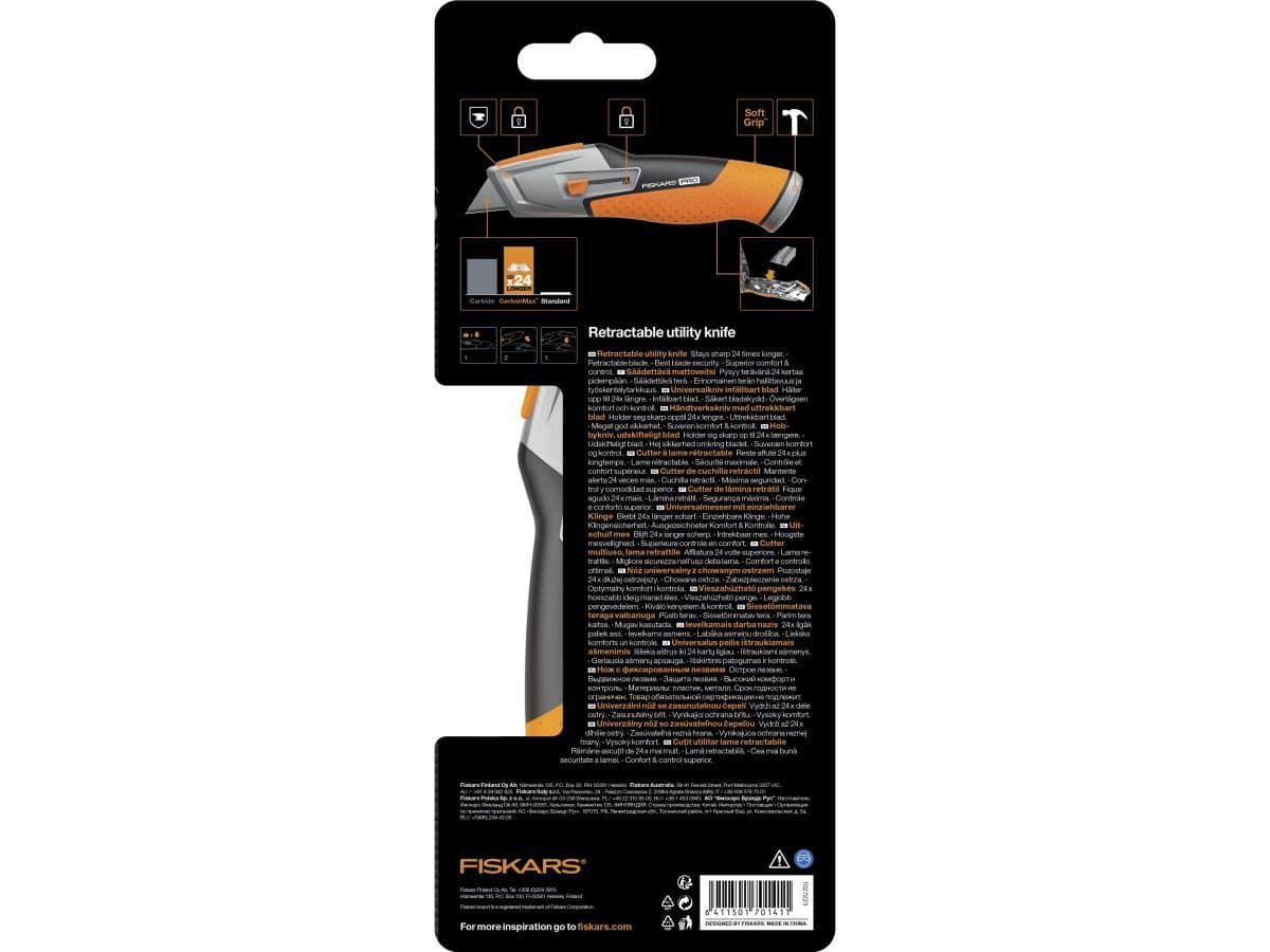 Нож выдвижной, универсальный CarbonMax  FISKARS - изображение 5