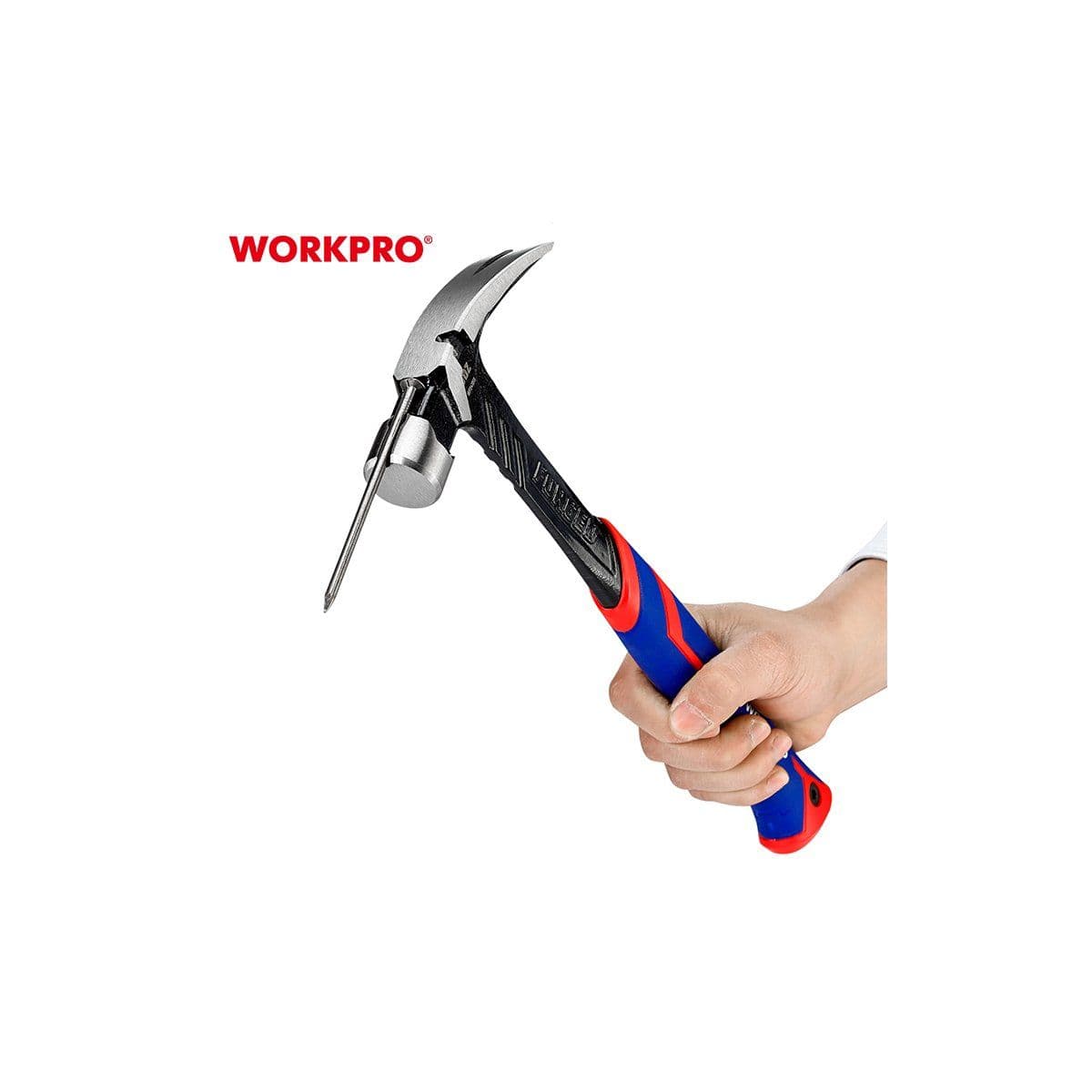 Молоток с металлической обрезиненной рукояткой 450г - изображение 19