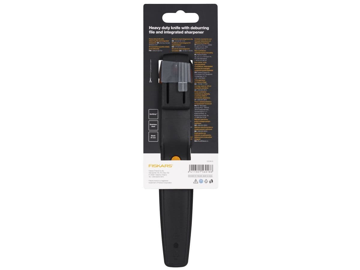 Нож для тяжелых работ с точилкой FISKARS - изображение 5