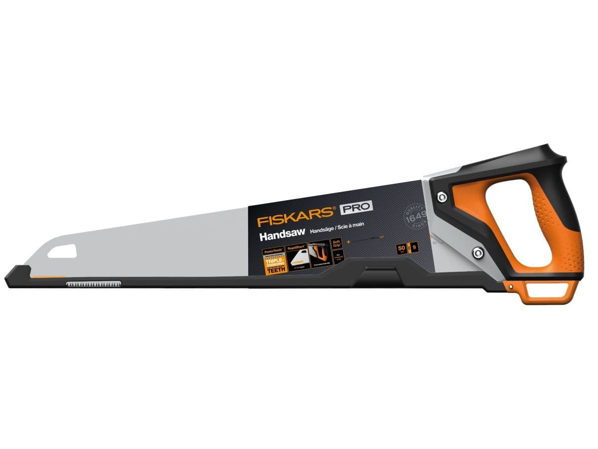 Ножовка по дереву PowerTooth 500мм 9 зубьев на дюйм FISKARS - изображение 2