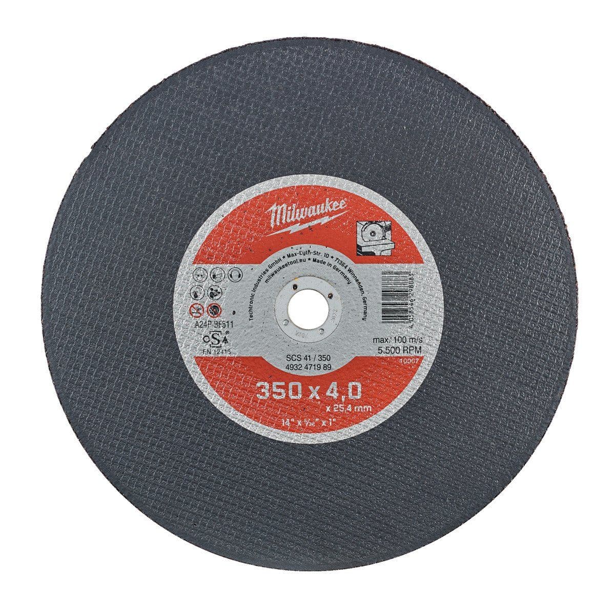 Диск MILWAUKEE SCS 41/350х4,0 PRO+ - изображение 1