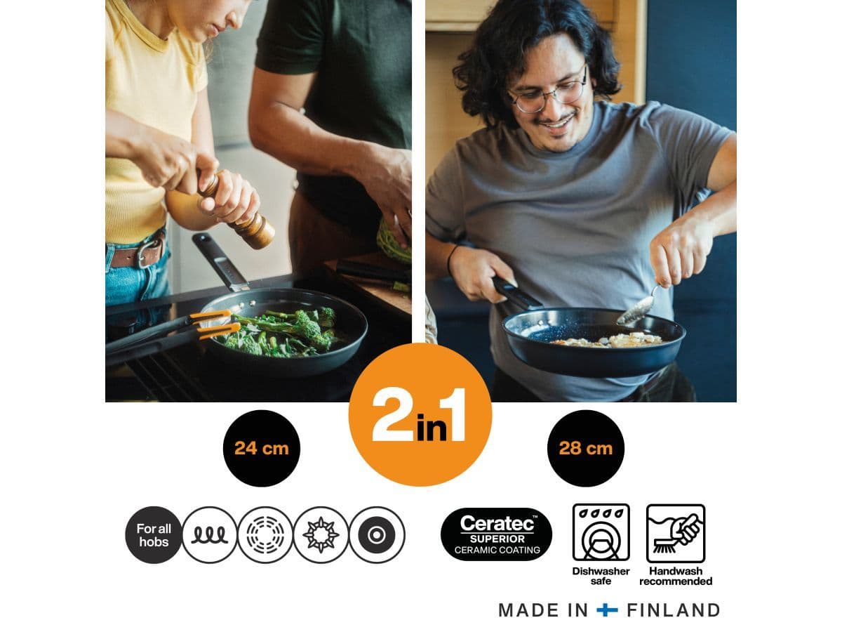 Сковорода ф 24 см Hard Face FISKARS - изображение 5