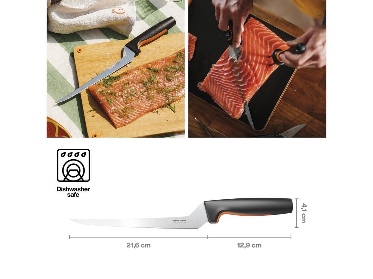 Нож филейный 22 см Functional Form Fiskars - изображение 8