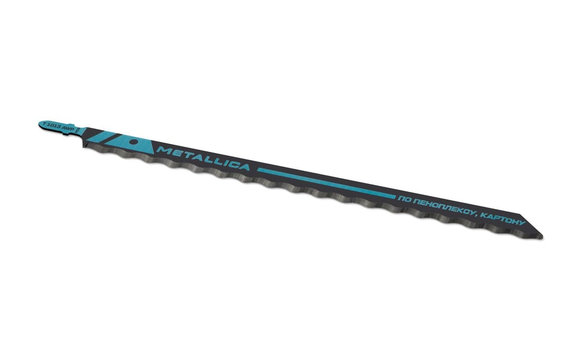 Пилка д/лобзика METALLICA Optima T1013AWP, 250/225мм, HCS-волн. нож, пеноплекс/гофрокарт/резина 1шт - изображение 2