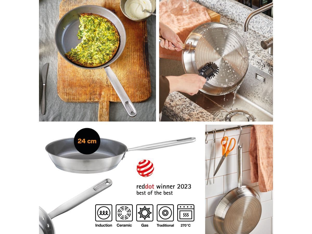 Сковорода 24 см All Steel Fiskars - изображение 13