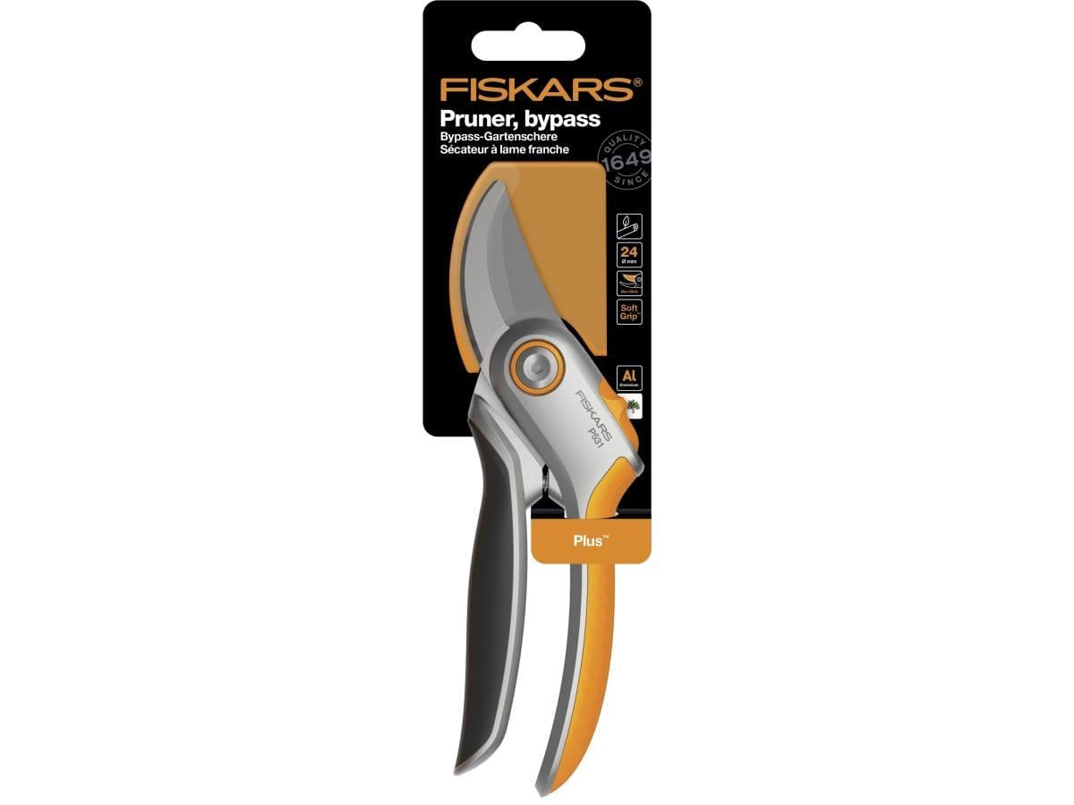 Секатор плоскостной металлический FISKARS Plus P531 - изображение 3