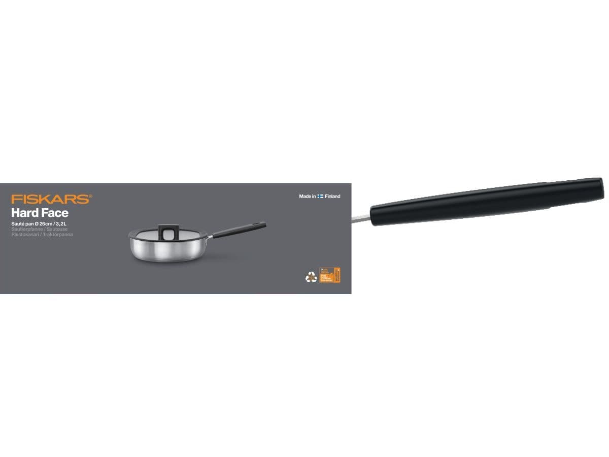 Сковорода с крышкой 26 см Hard Face Steel Fiskars - изображение 5