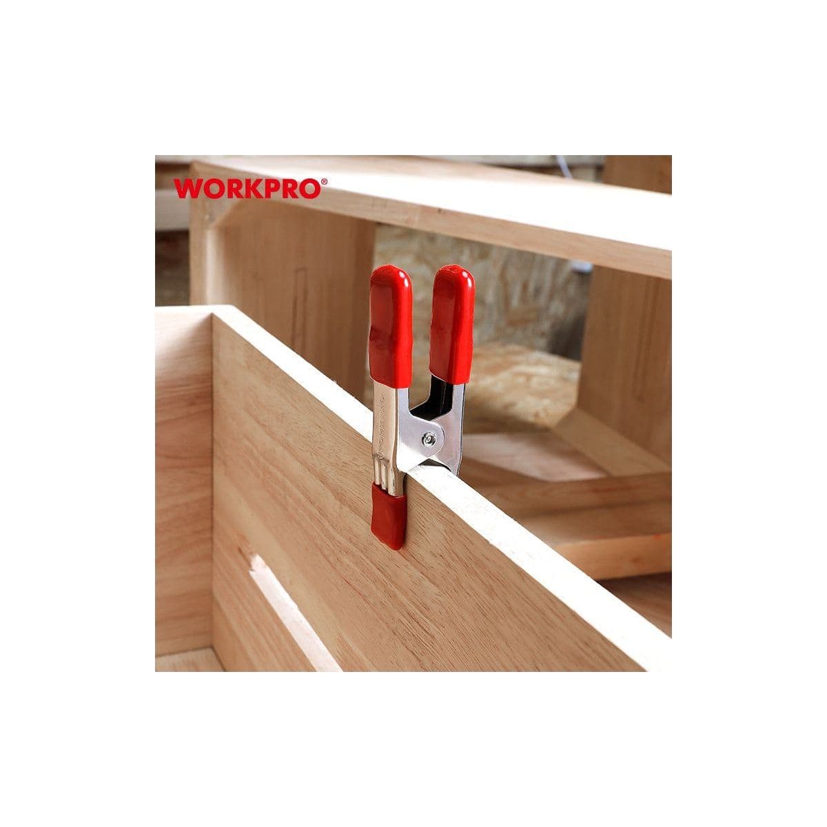 СТАЛЬНОЙ ПРУЖИННЫЙ ЗАЖИМ WORKPRO 19MM - изображение 4