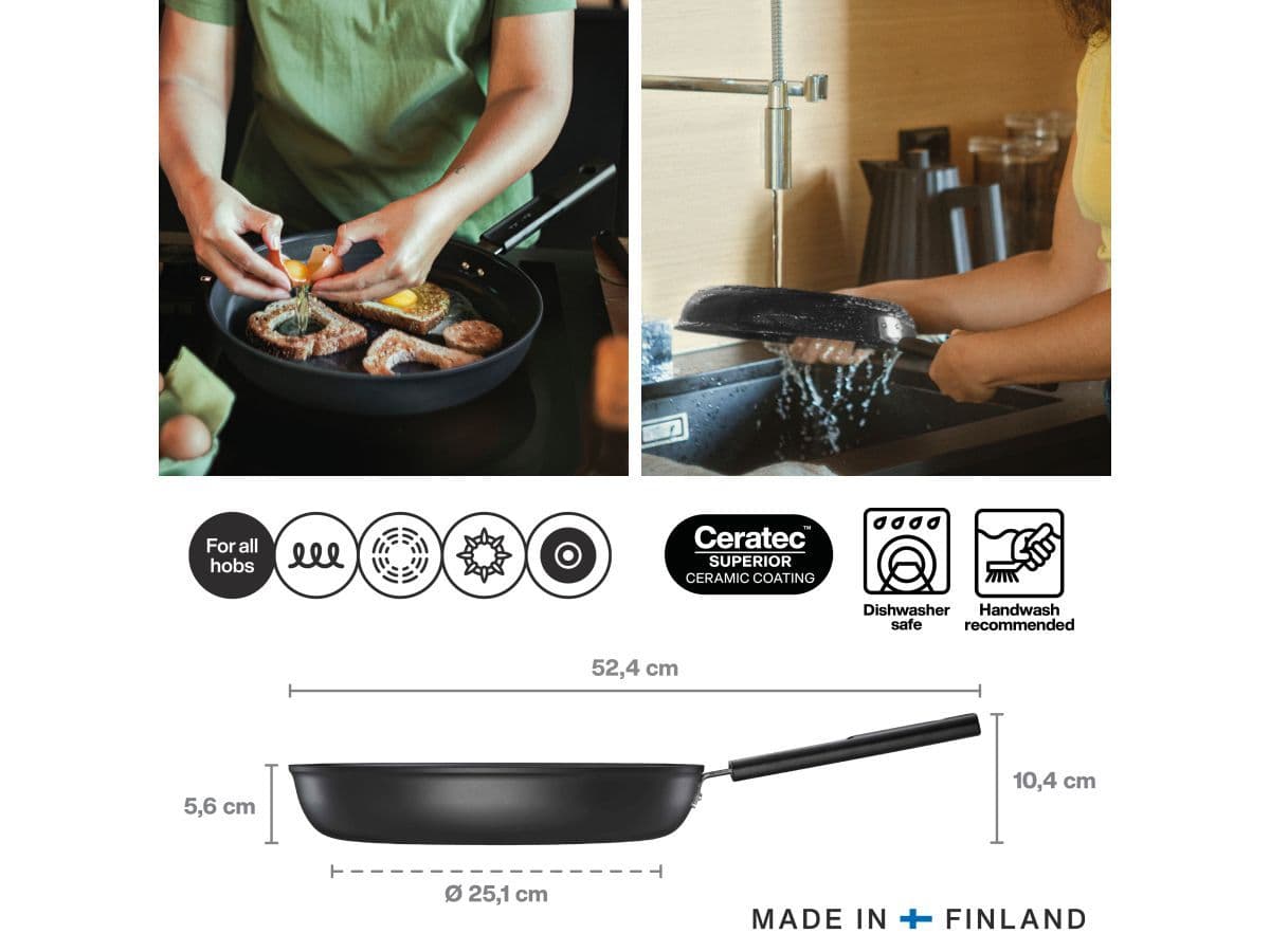 Сковорода ф 30 см Hard Face FISKARS - изображение 5