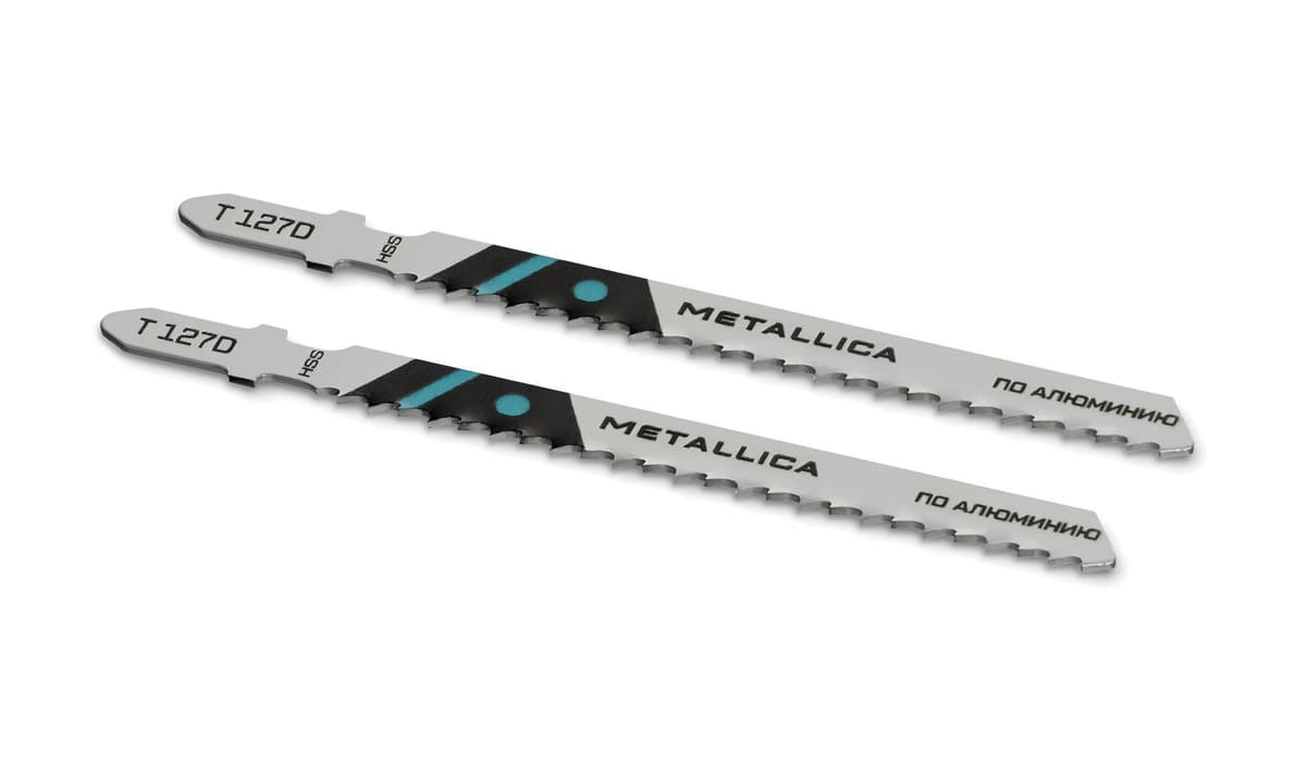 Пилки д/лобзика METALLICA Optima T127D, 100/75мм шаг 3мм, HSS быстрый рез, по алюминию 2шт - изображение 2