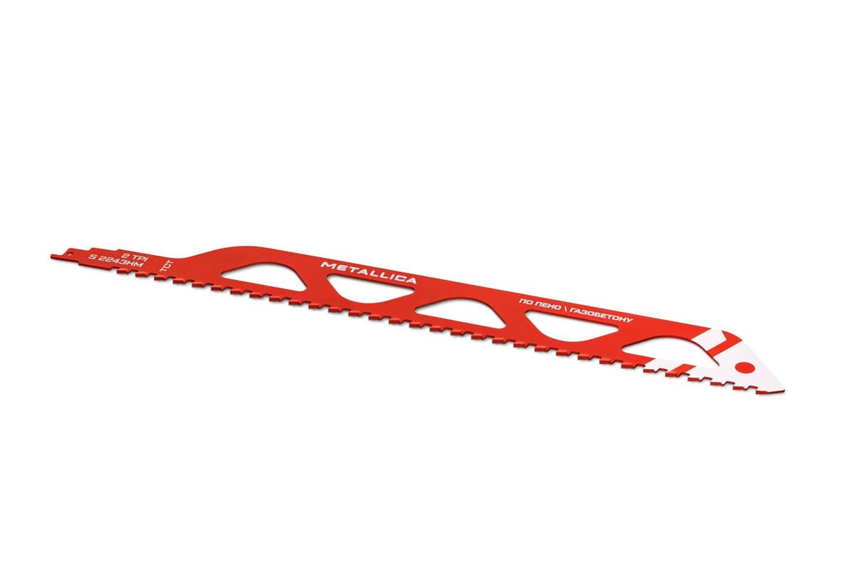 Пилка сабельная METALLICA Ultra S2243HM 455/410мм шаг 12,7мм, TCT-тв. спл., по газобетону/ЦСП 1шт - изображение 2