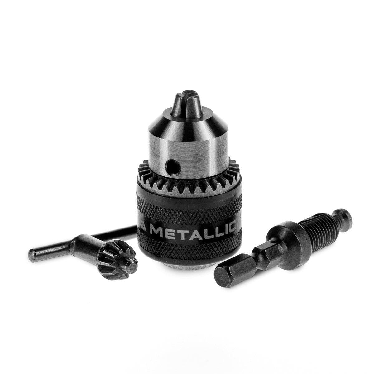 Патрон малый ключевой с хвостовиком HEX-1/4" METALLICA Optima 0,5-6,5 мм, 3/8-24UNF, в тубе - изображение 1