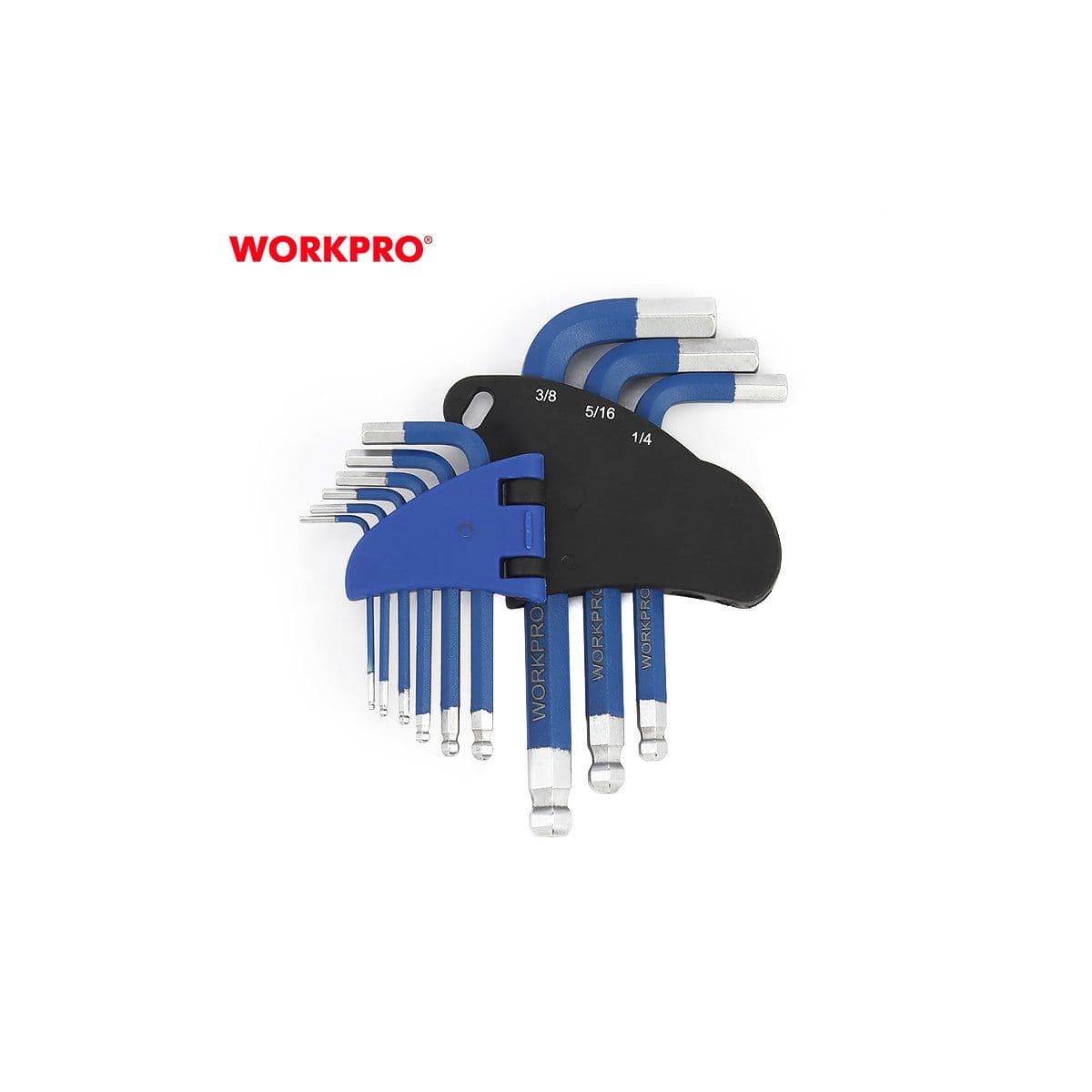 Набор ключей шестигранных 9шт (метрических) с шариком WORKPRO, Китай - изображение 5