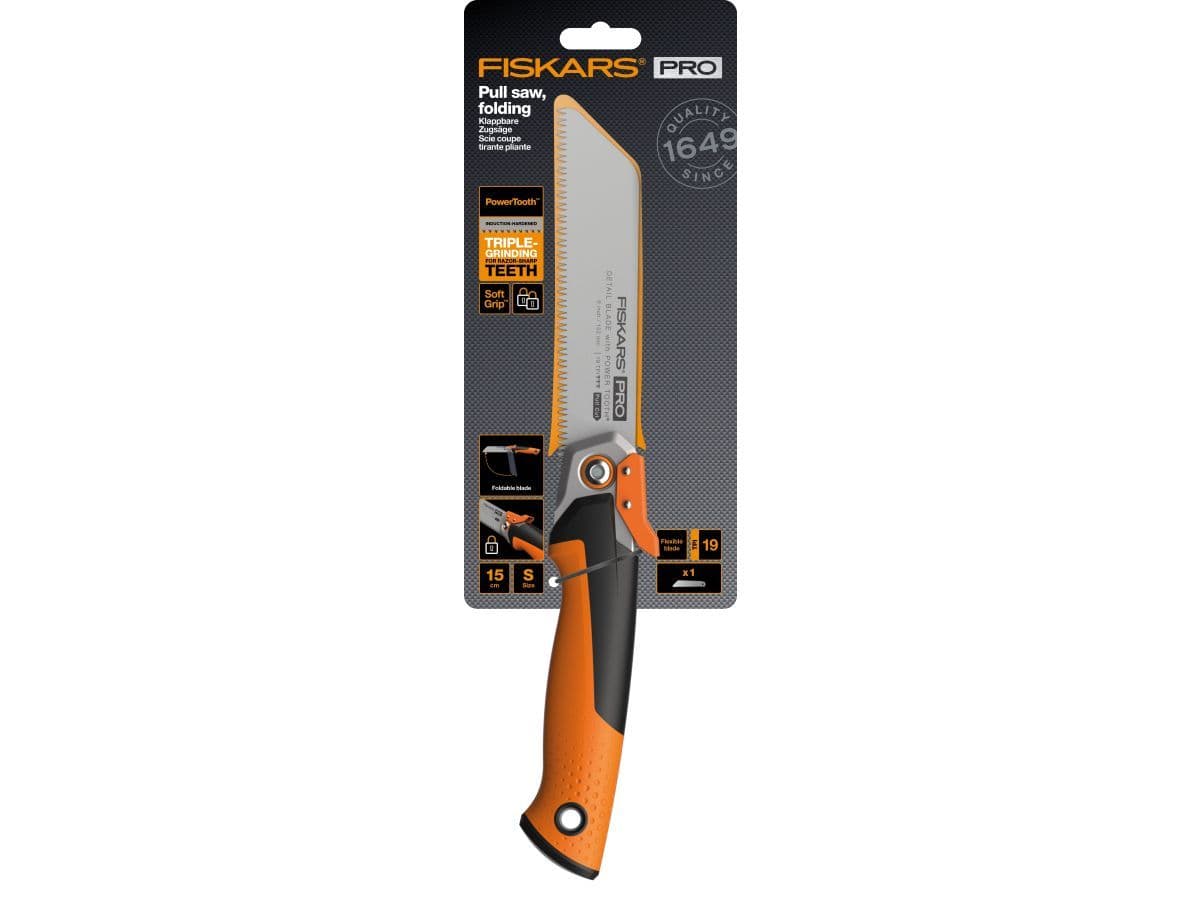 Пила складная PowerTooth 150мм 19 зубьев на дюйм FISKARS - изображение 3