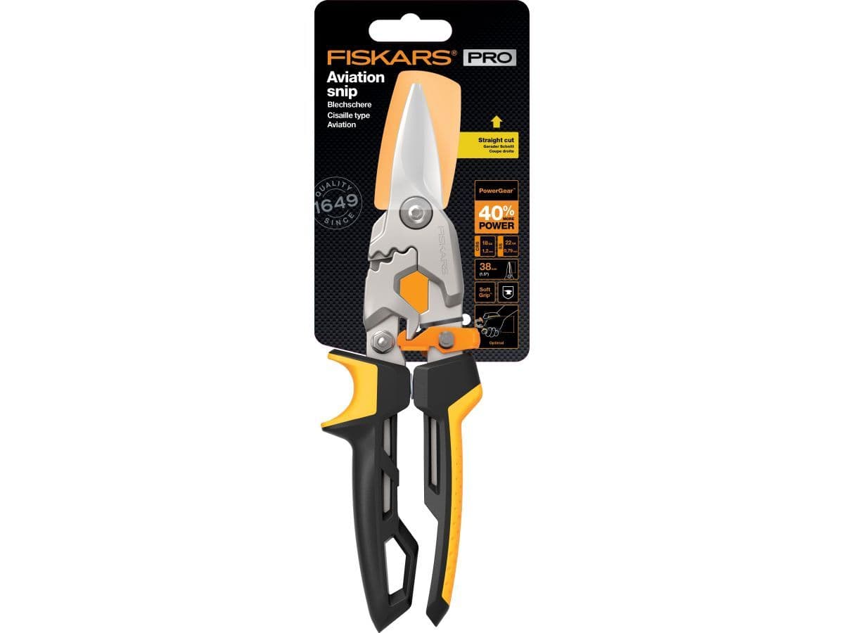 Ножницы для металла прямые PowerGear FISKARS - изображение 6