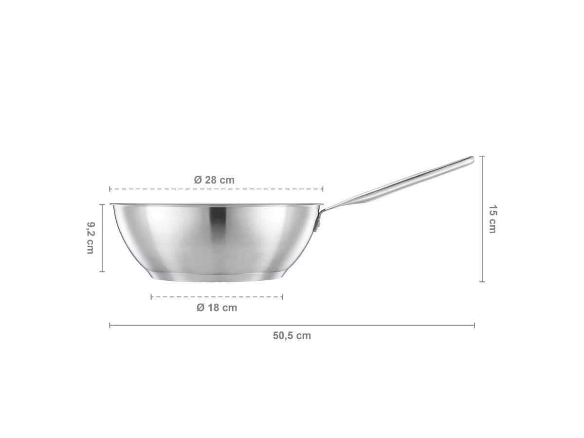 Сковорода-вок 28 см All Steel Fiskars - изображение 5