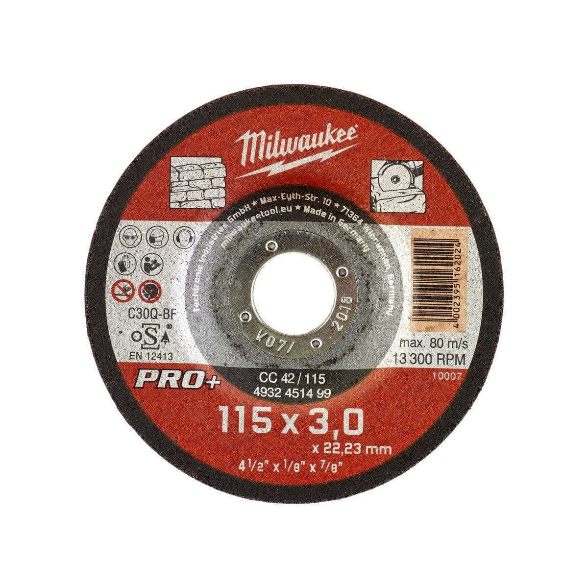 Диск CC 42 / 115 x 3 x 22.2 мм (1шт) - изображение 1