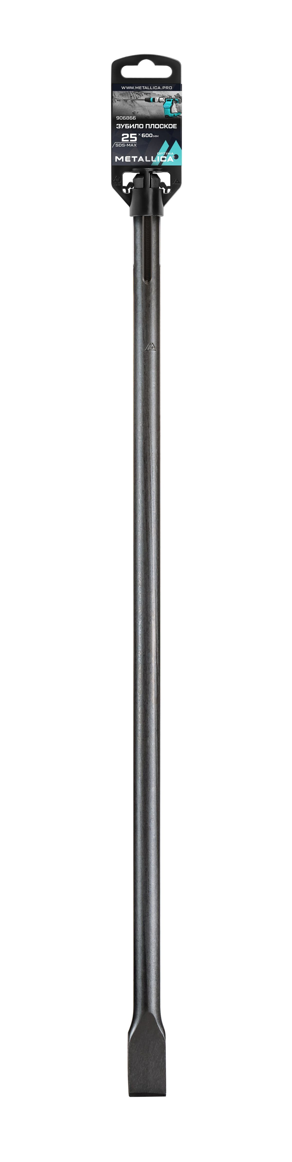 Зубило плоское SDS-max METALLICA Optima 25х600/460 мм, по бетону - изображение 1