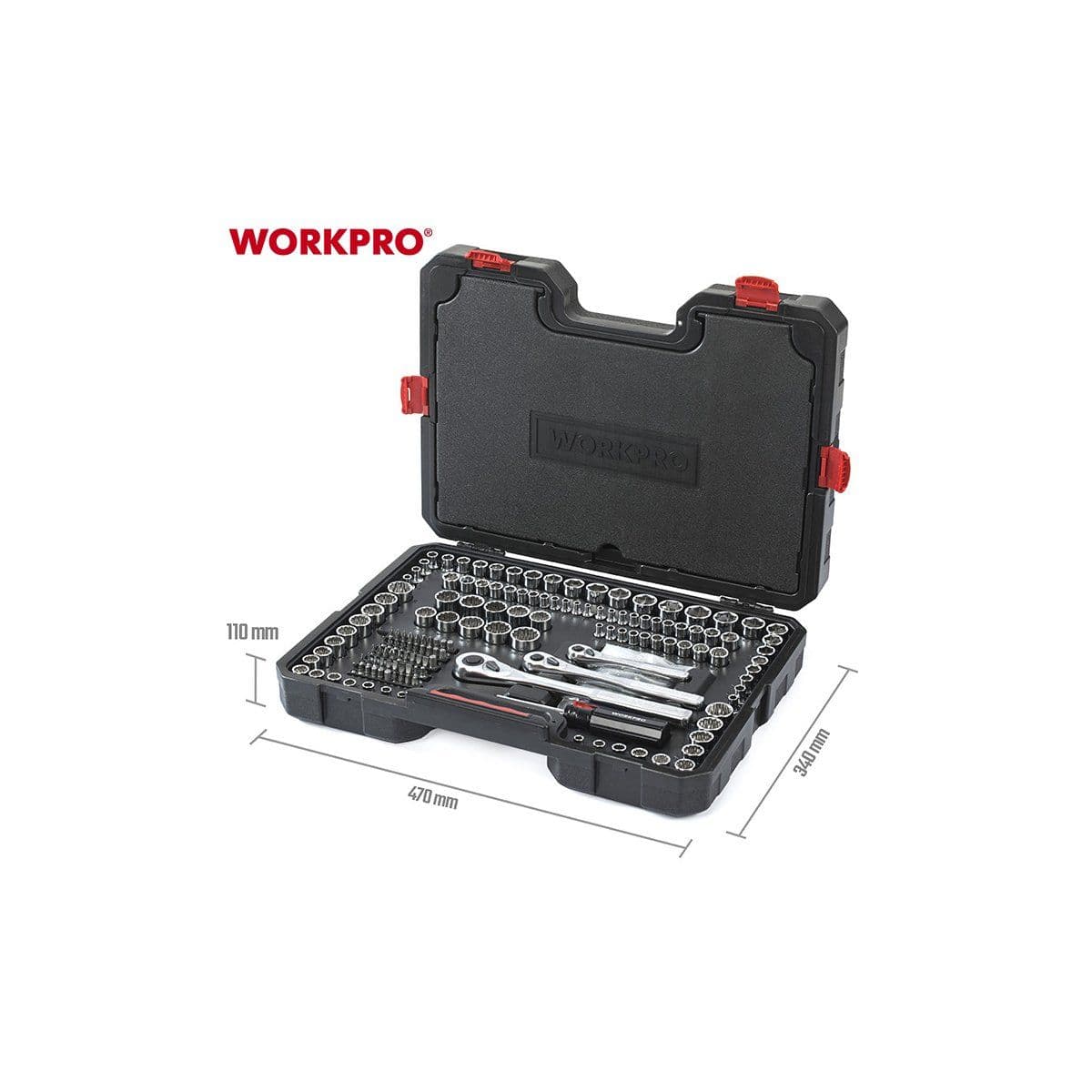 Набор инструментов 230пр. в кейсе WORKPRO Китай - изображение 3