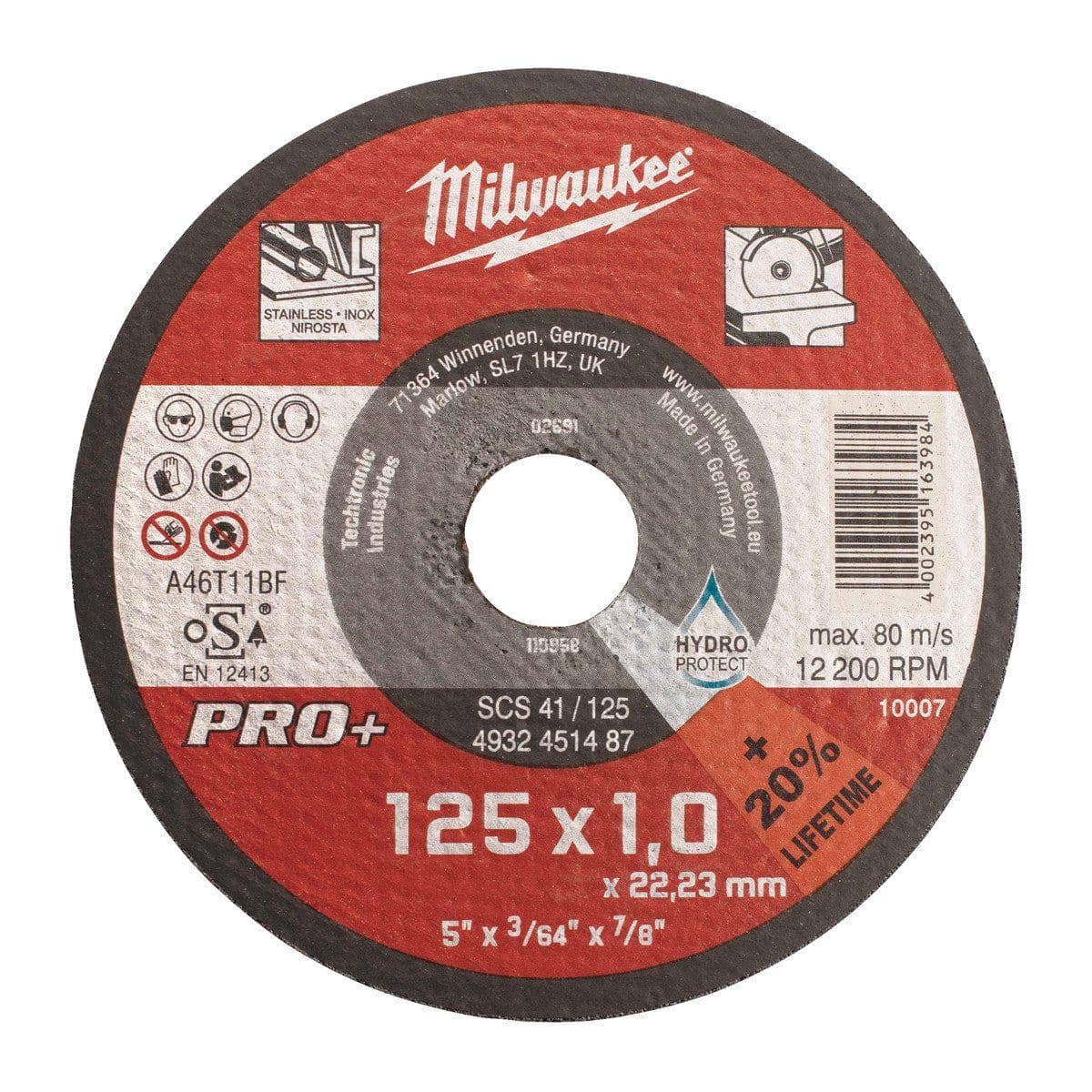 Диск SCS 41 / 125 x 1 x 22 мм - 1 шт - изображение 1