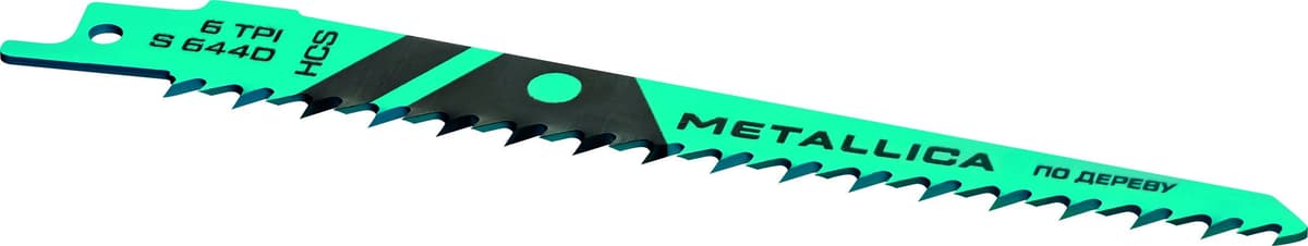 Пилки сабельные METALLICA Optima S644D 150/125мм шаг 4,3мм, HCS узкие, по дереву 2шт - изображение 2