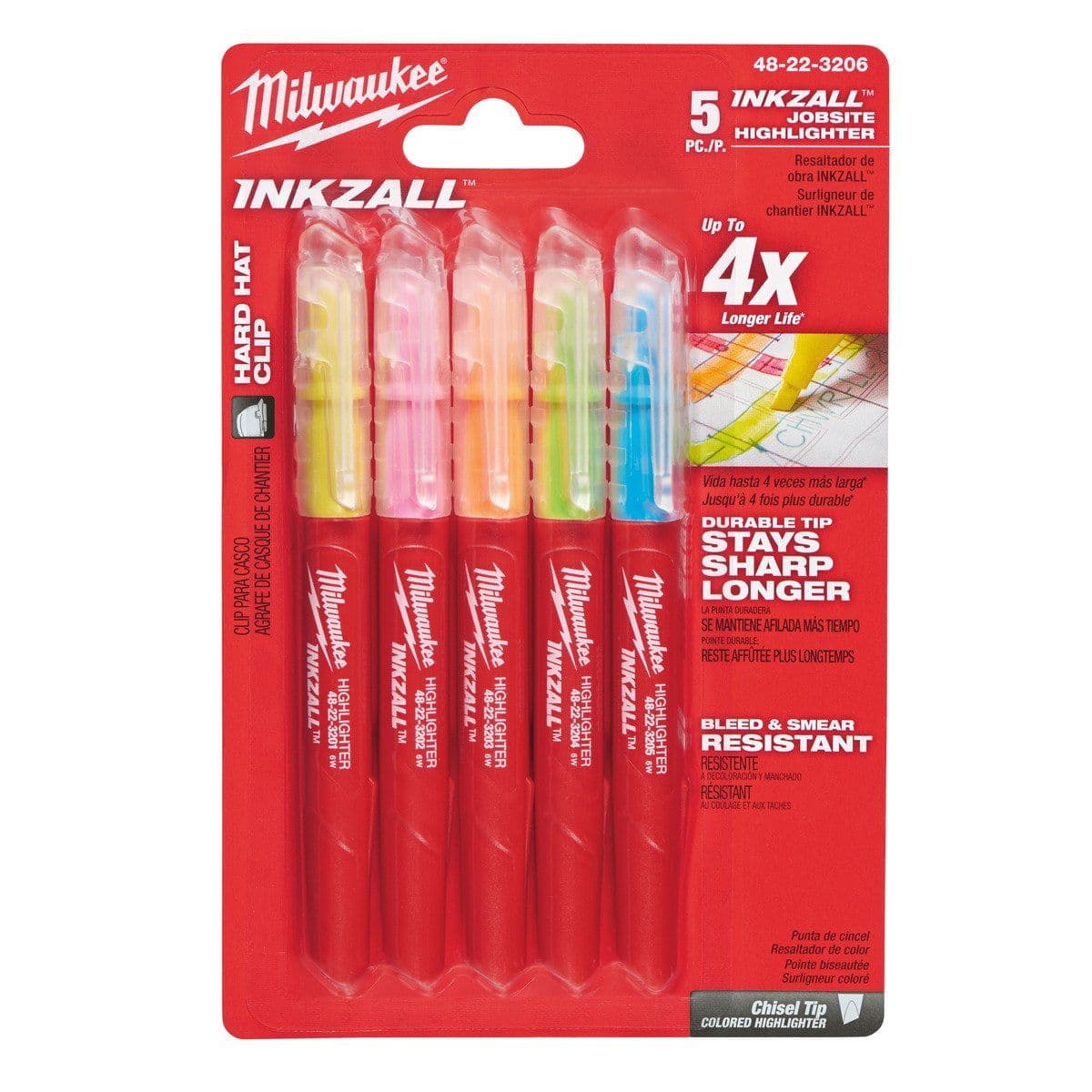 INKZALL текстмаркеры цветные - 5 шт - изображение 1
