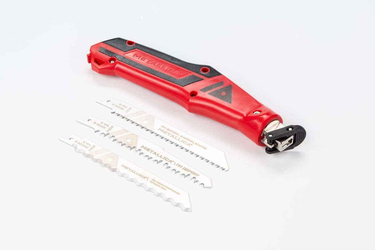 Набор пилок сабельных с рукояткой METALLICA Ultra 150/125 mm INOX S631K, S609K, S613AW 4 предм. - изображение 4