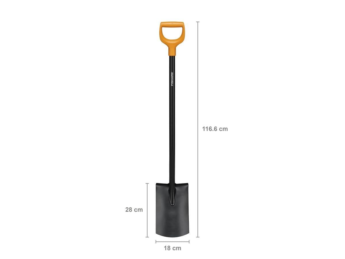 Лопата штыковая с закругл.лезвием FISKARS Solid - изображение 4