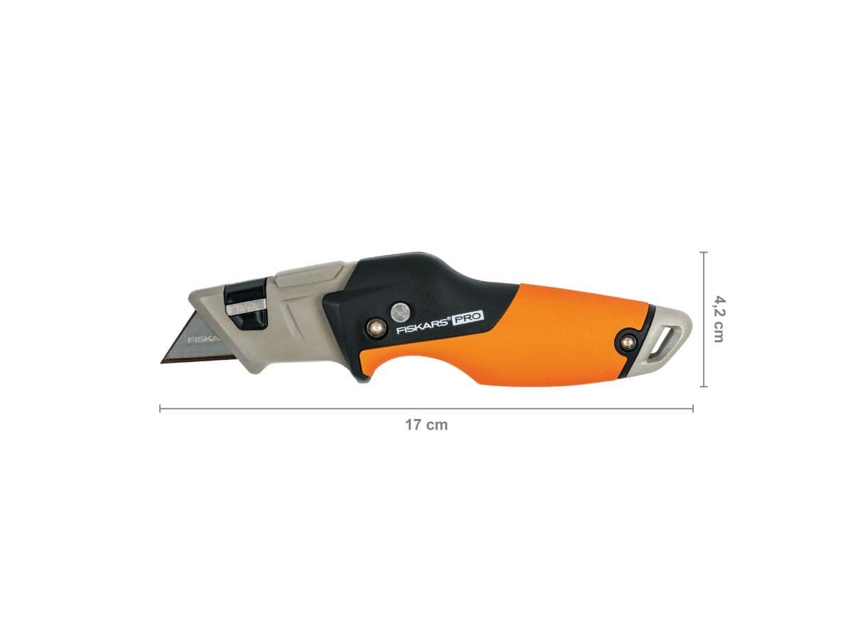 Нож строительный складной, со сменным лезвием CarbonMax FISKARS - изображение 4