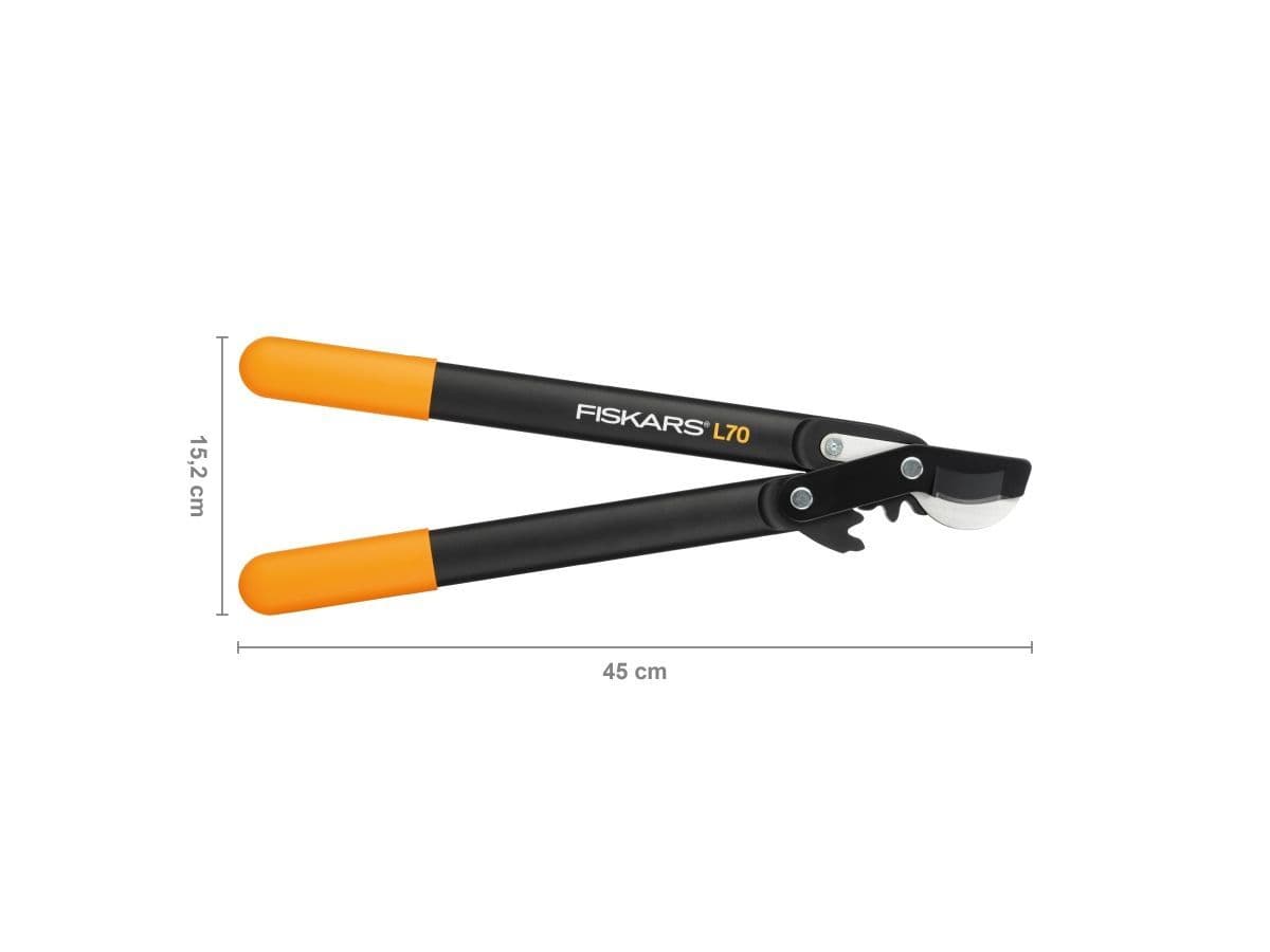 Сучкорез плоскостной L70 FISKARS PowerGear с загнутыми лезвиями малый - изображение 4