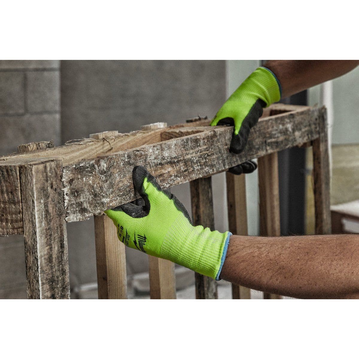 Перчатки защитные Hi-Vis Cut level (Хай Виз Кат Левел) 2/B, S/7 - изображение 2