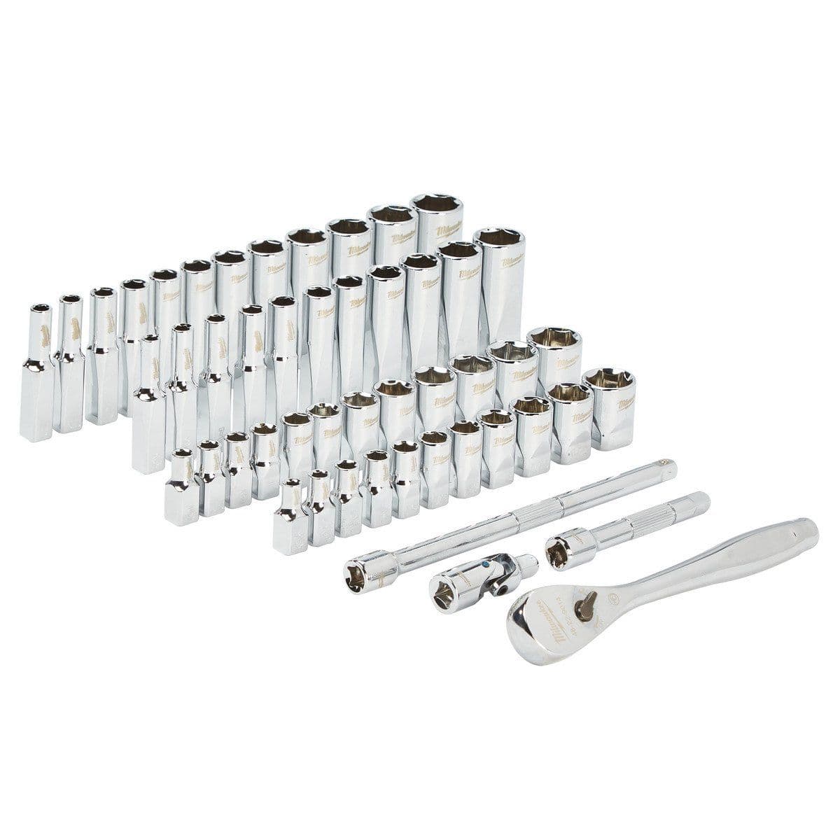Набор головок 1/4 50 шт Drive Ratchet.+ Socket Set SAE + Metric - изображение 4