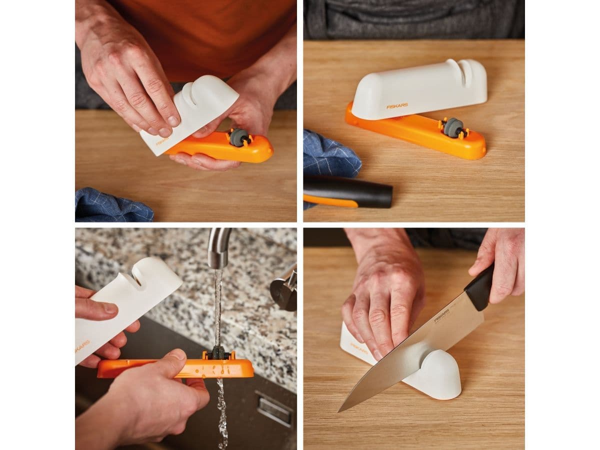 Точилка для ножей белая Functional Form  Fiskars - изображение 6