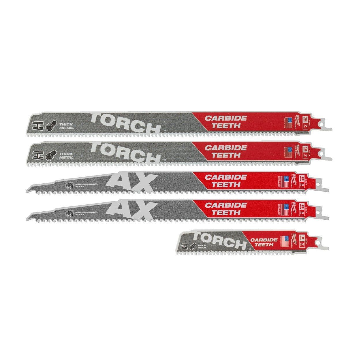 SAWZALL Carbide набор полотен 5 шт - изображение 1